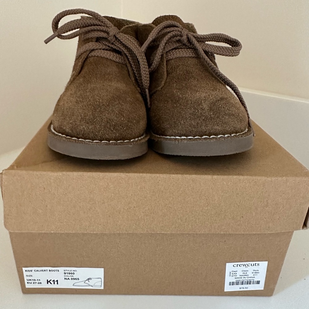 EUC Jcrew CREWCUTS toddler boys boots size 11